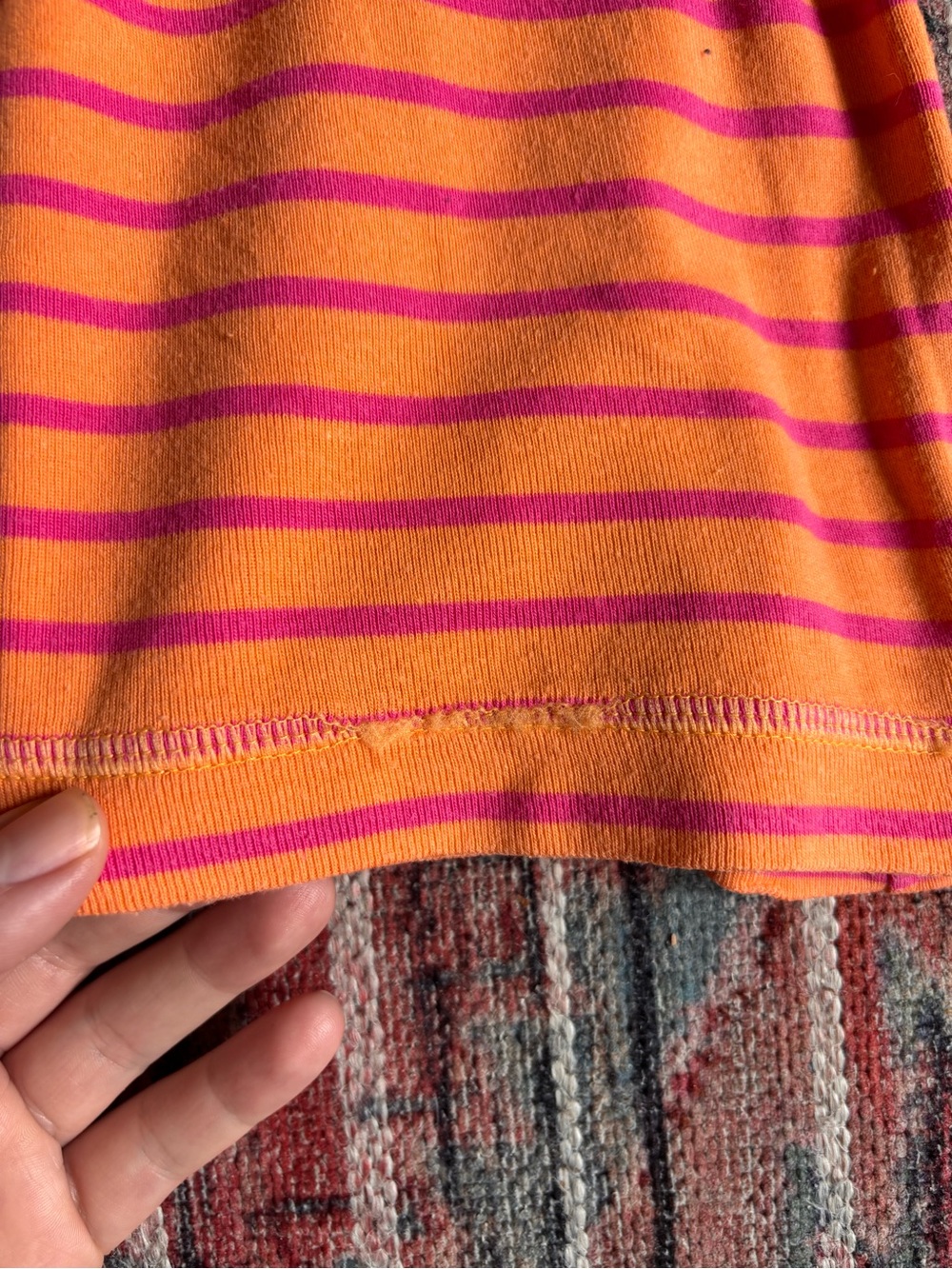 Vintage Size 4 Hanna Andersson Striped Cotton Dress - Picture 2 of 5